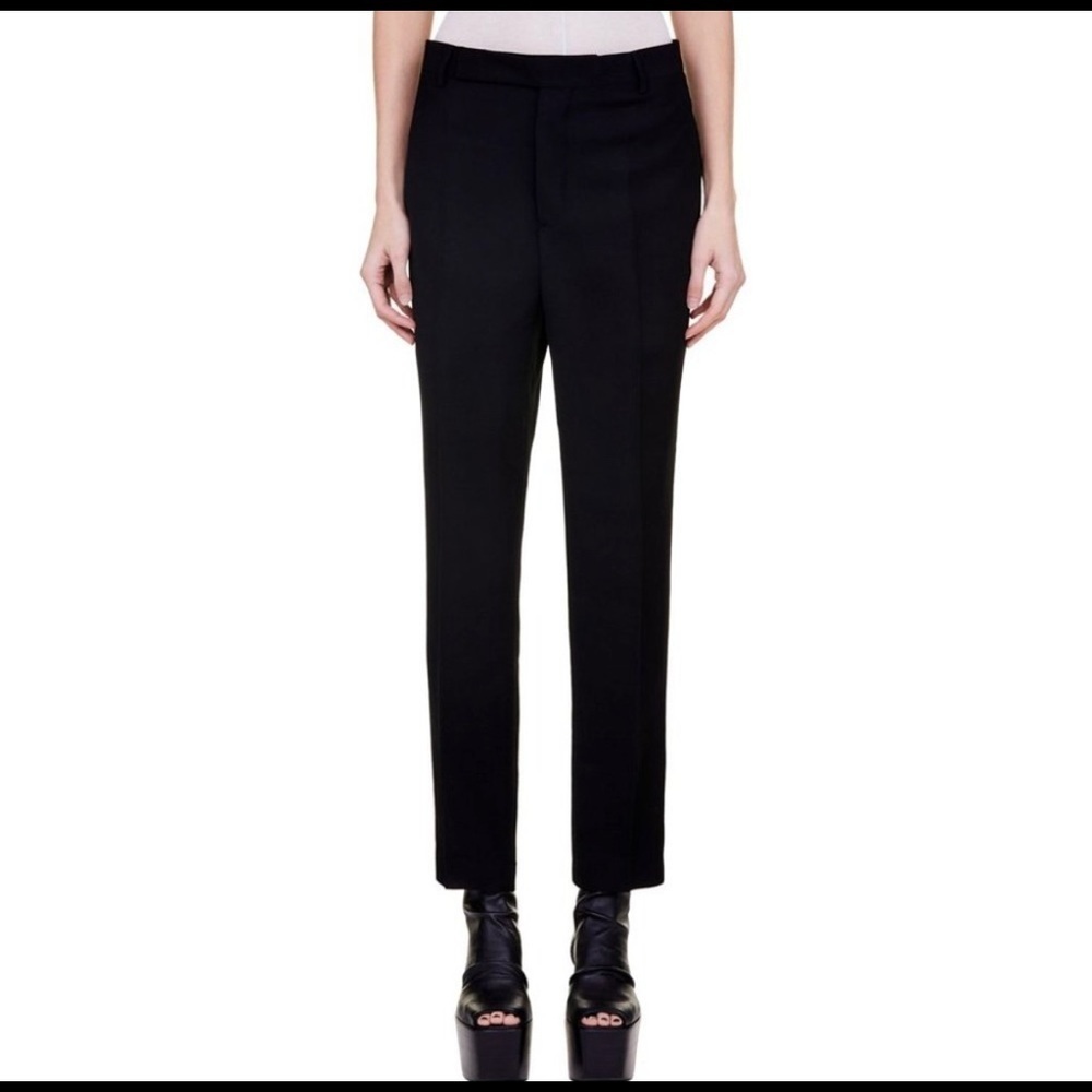 RICK OWENS 'LARRY' OFF-THE-RUNWAY CROPPED TROUSERS